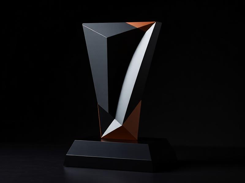 Custom corporate trophy