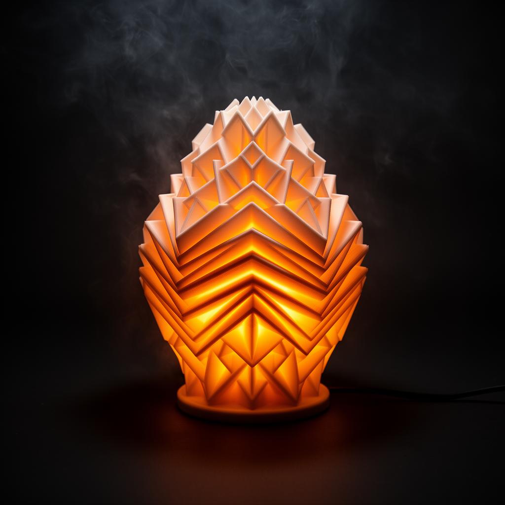 Geometric glowing lamp